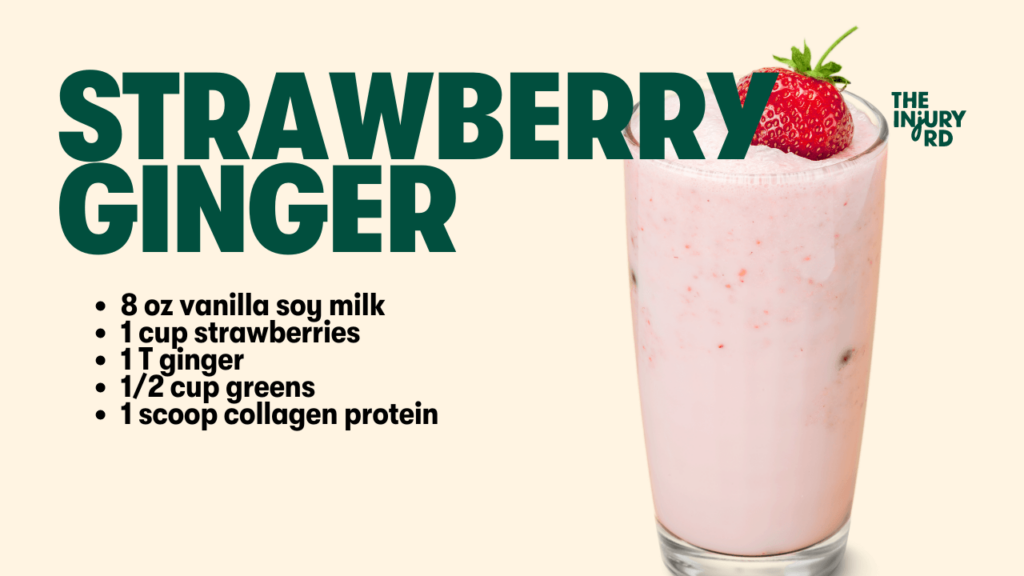 Strawberry Ginger Collagen Smoothie